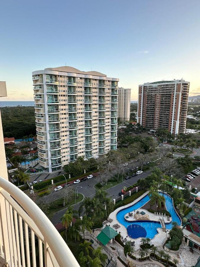 Flat Com Vista Panoramica -15- Na Barra Da Tijuca - Estacionamento Gratuito - Frigobar - Ar Condicionado - Piscina - Academia - Balsa Gratis - Varanda - Vista Parcial Mar E Lagoa * Río de Janeiro