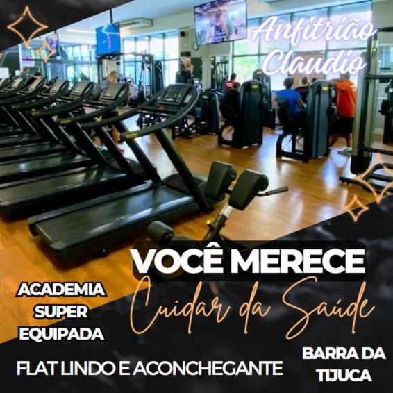 Flat Com Vista Panoramica -15- Na Barra Da Tijuca - Estacionamento Gratuito - Frigobar - Ar Condicionado - Piscina - Academia - Balsa Gratis - Varanda - Vista Parcial Mar E Lagoa *